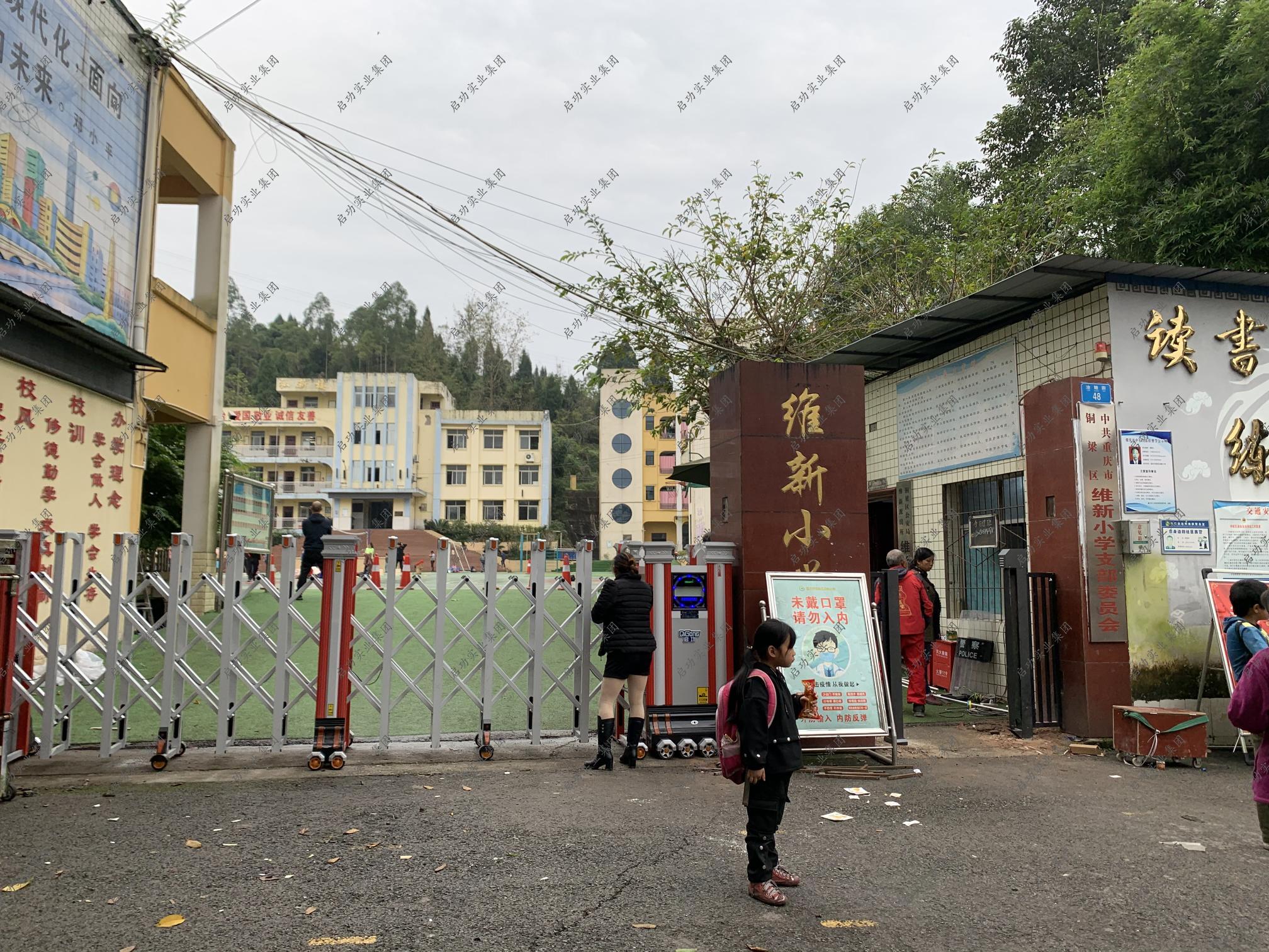 重庆市铜梁区维新小学  6.5米无轨罗马三代网花